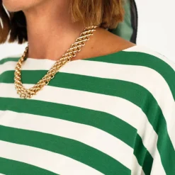T-shirt over taglio laser Maxi riga